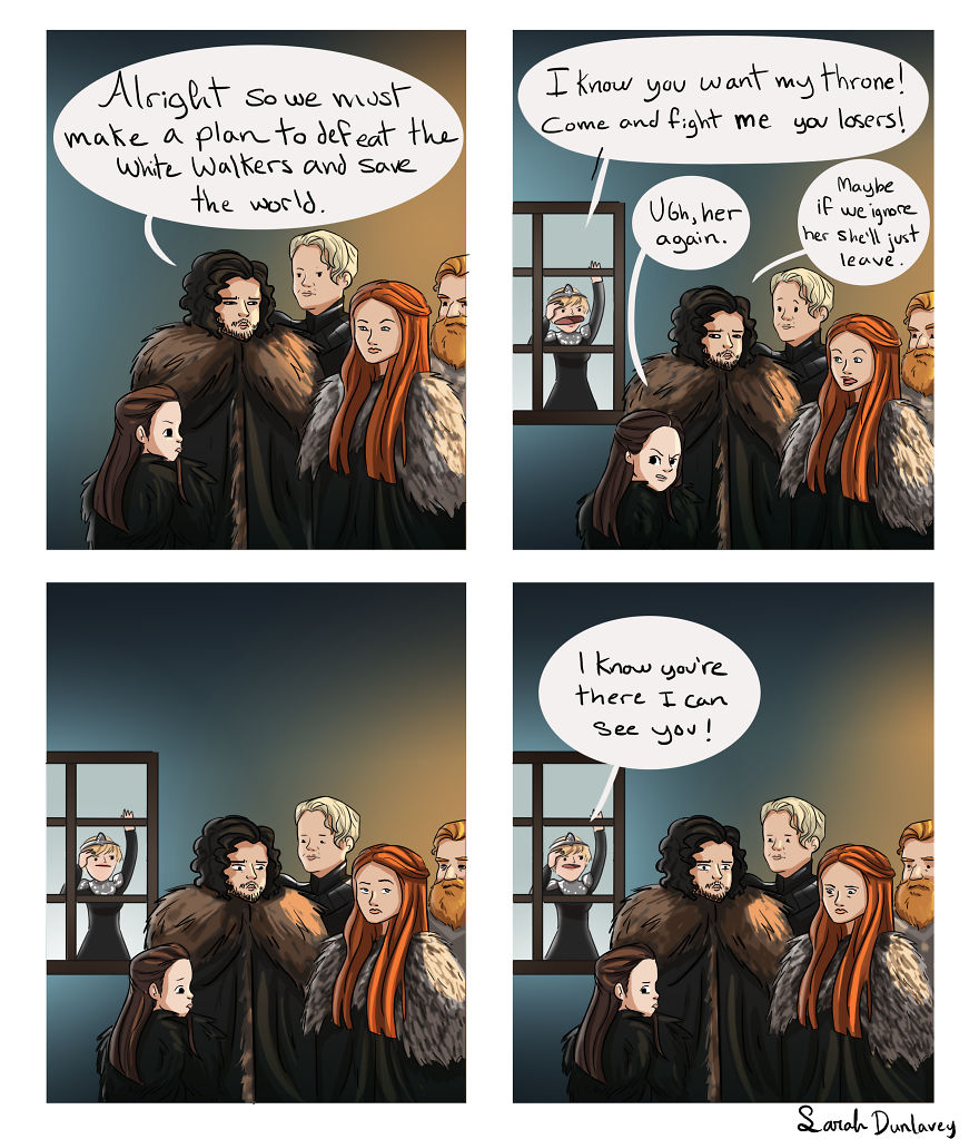 Behind The Scenes Of Game Of Thrones In Comic Strips By Sarah Dunlavey