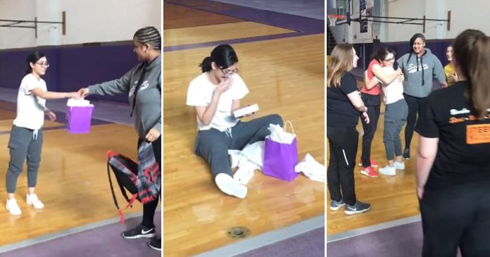 The Softball Teammates Surprise A Member With A New Phone As She Wasn't Replying On Social Media