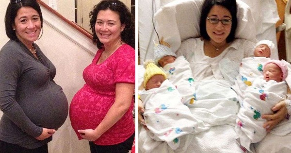 Two Sisters Carried Twins For The Same Man, Ended Up Giving Birth On The Same Day