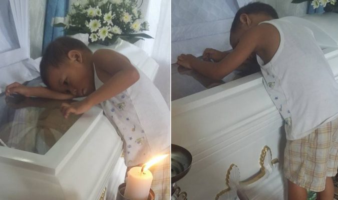 5-Year-Old Kid Hugging His Mom's Coffin Asks Her Why Is She Not Sleeping Beside Him
