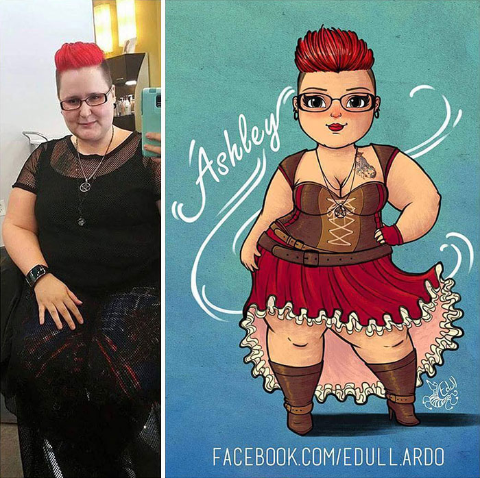 This Artist Breaking The Stereotypes Turns Pictures Of Plus Sized Women Into Art