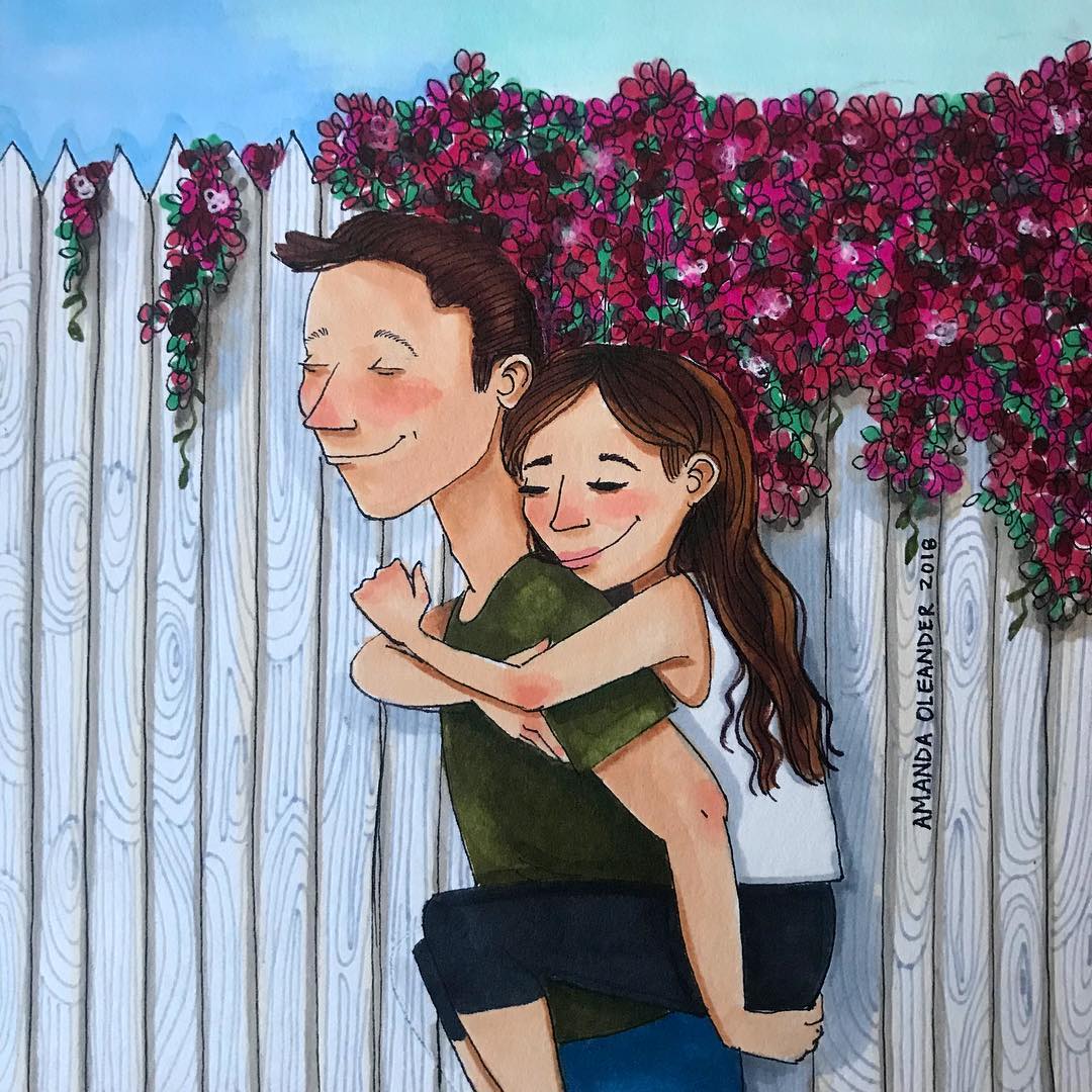 Artist With Her Illustrations Shows What Really It Is Like To Be In Love