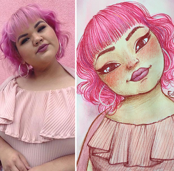 This Artist Breaking The Stereotypes Turns Pictures Of Plus Sized Women Into Art