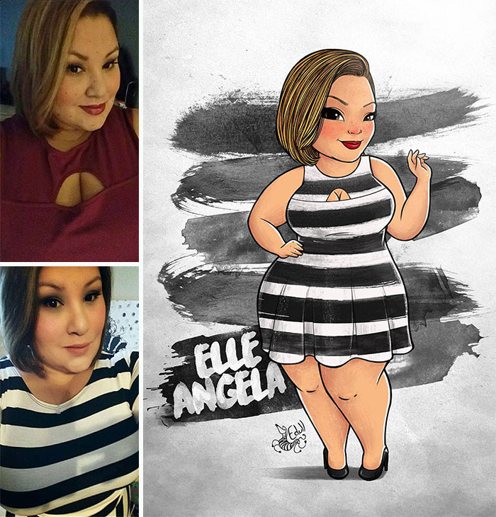 This Artist Breaking The Stereotypes Turns Pictures Of Plus Sized Women Into Art