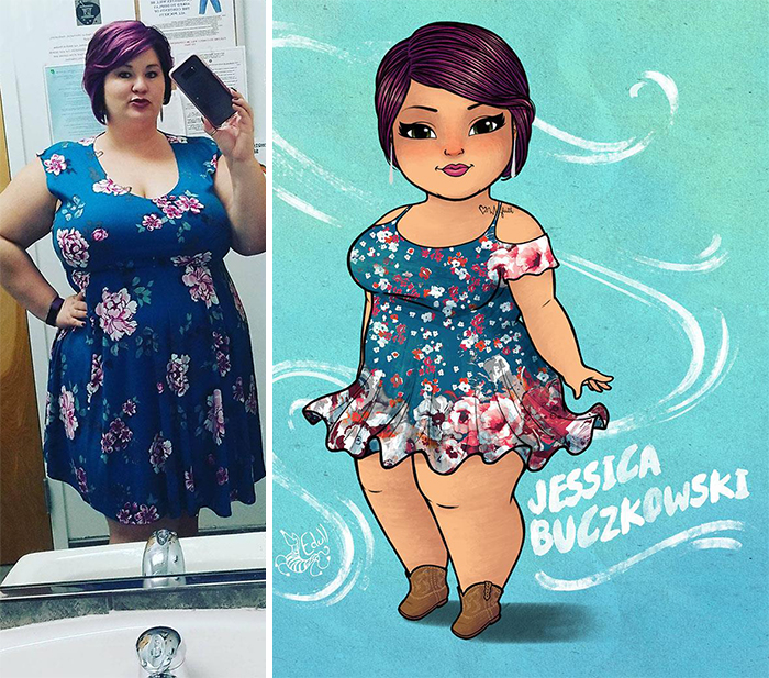 This Artist Breaking The Stereotypes Turns Pictures Of Plus Sized Women Into Art