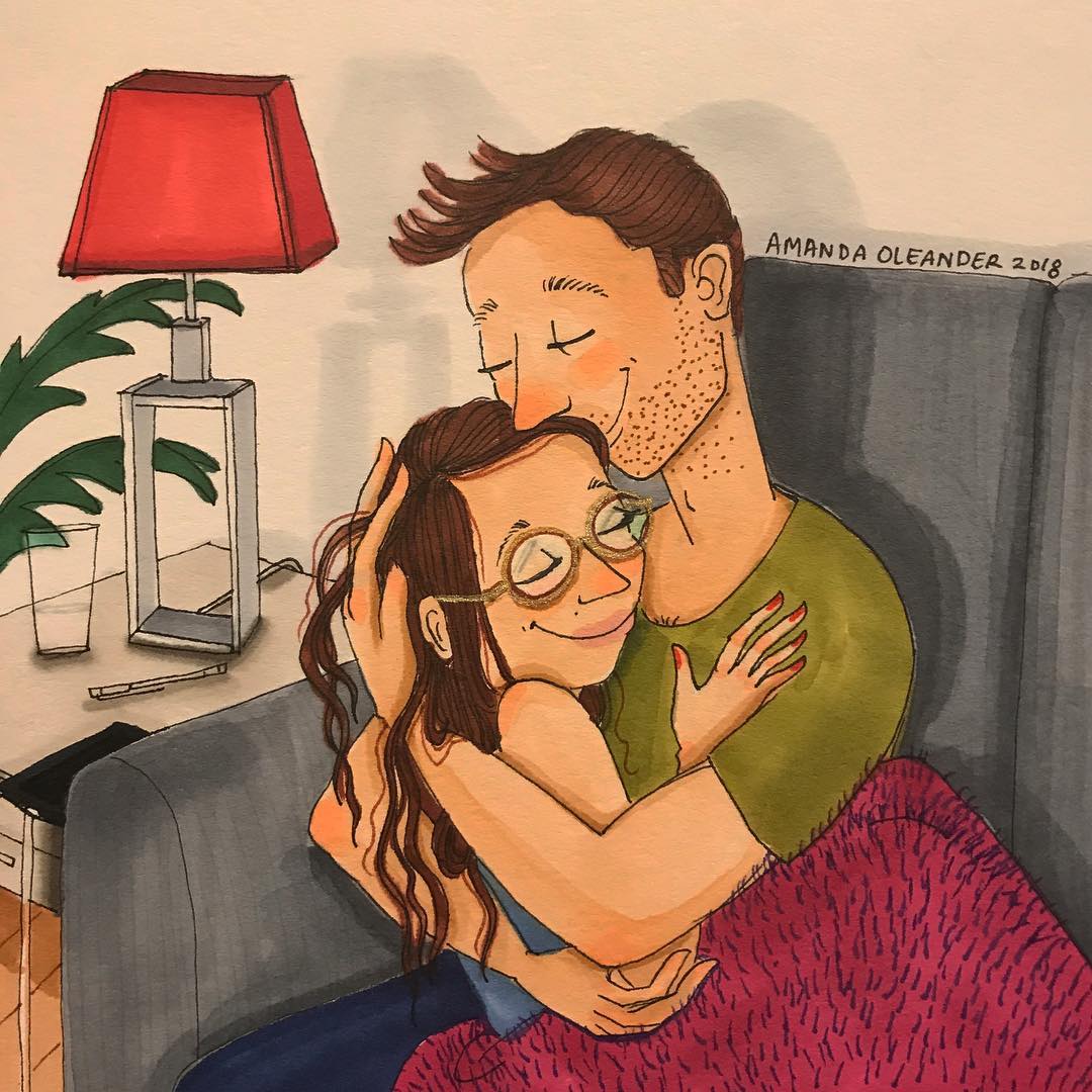 Artist With Her Illustrations Shows What Really It Is Like To Be In Love