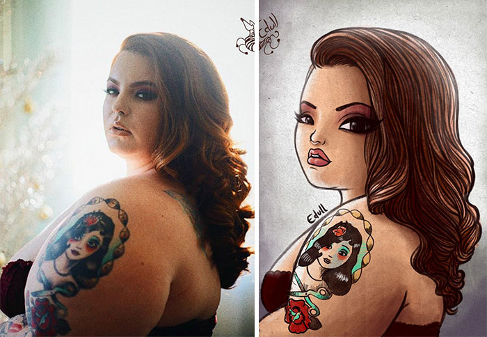 This Artist Breaking The Stereotypes Turns Pictures Of Plus Sized Women Into Art