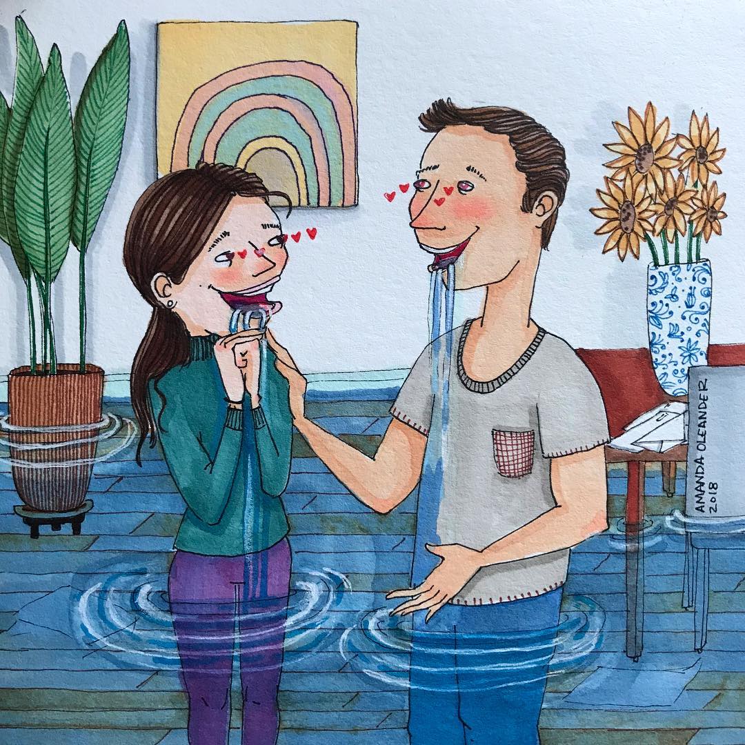 Artist With Her Illustrations Shows What Really It Is Like To Be In Love