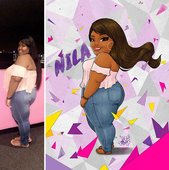 This Artist Breaking The Stereotypes Turns Pictures Of Plus Sized Women Into Art