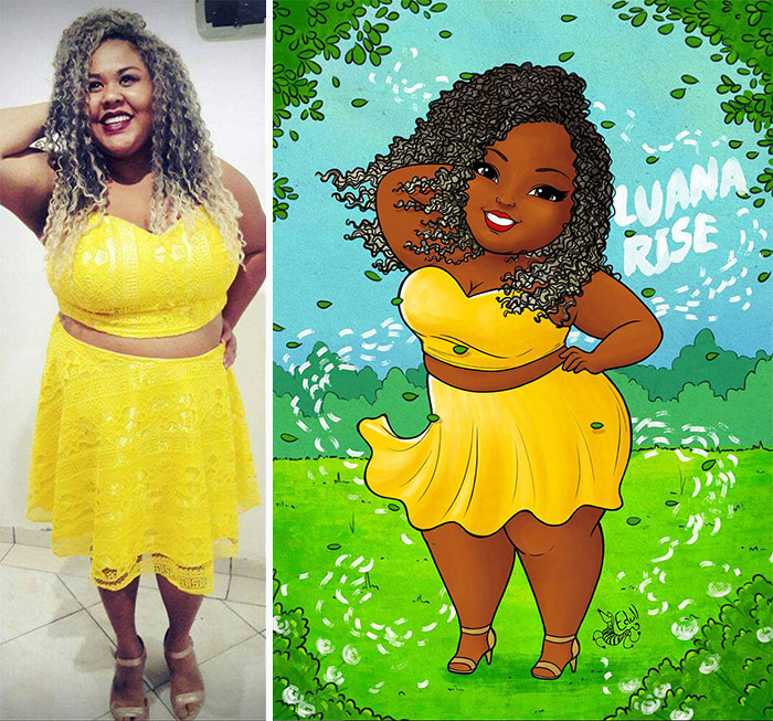 This Artist Breaking The Stereotypes Turns Pictures Of Plus Sized Women Into Art