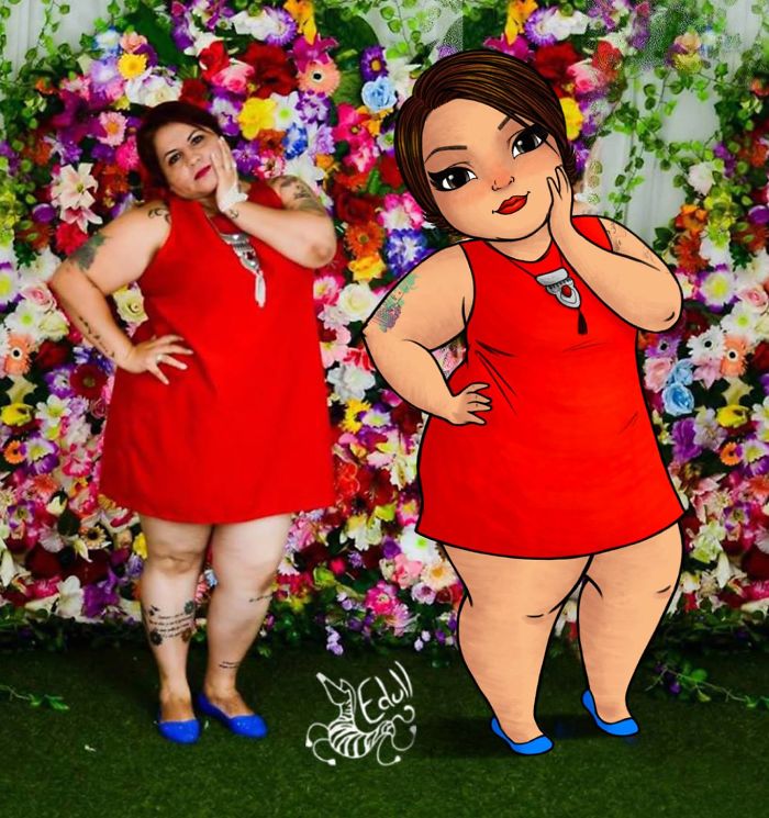 This Artist Breaking The Stereotypes Turns Pictures Of Plus Sized Women Into Art