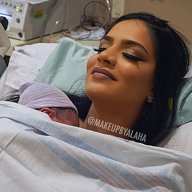 These Mothers Made Sure Their Makeup Was Flawless Before They Gave Birth To Their Child