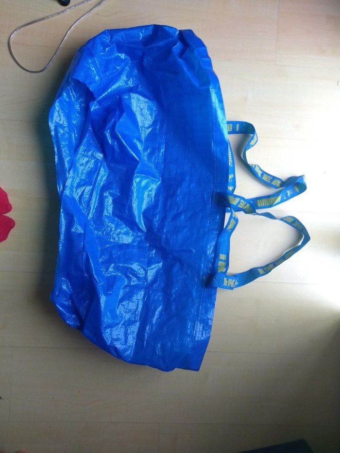Going To The Loo Would Not Be A Problem For A Bride In That Wedding Dress With This IKEA Bag Hack