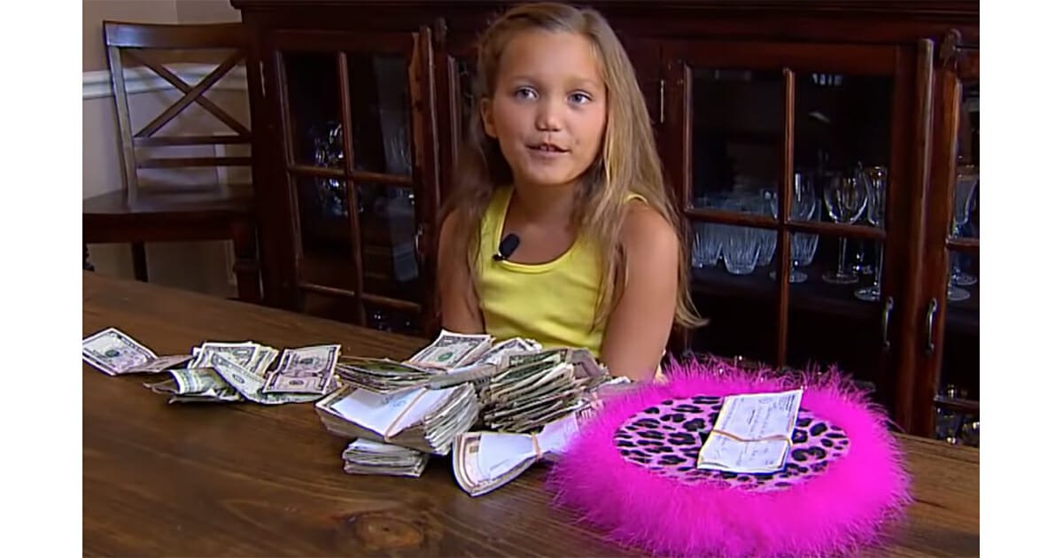 A Little Girl, Addie Bryan Collected $69,500 For The Children Of The Hospital That Helped Her With Her Treatment