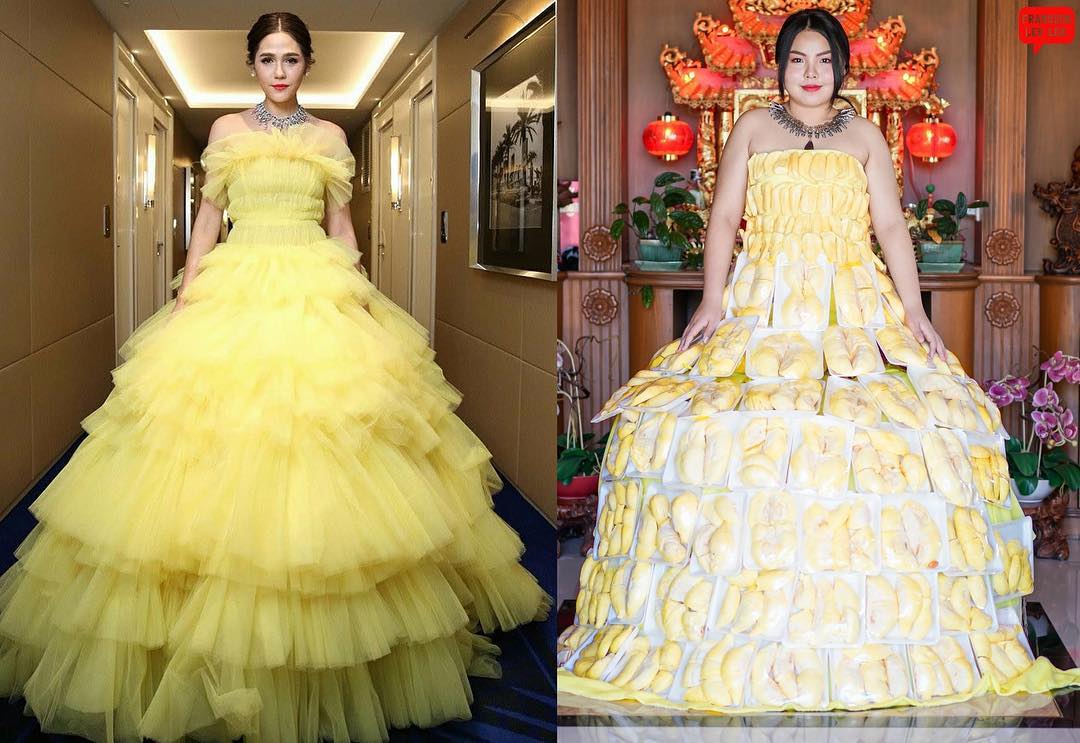 Girl Recreates Low-cost Versions Of High-end Fashion Using Household Items