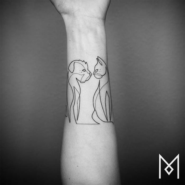 This Tattoo Artist Made This Amazing Series Of Tattoos From Just One Continuous Line