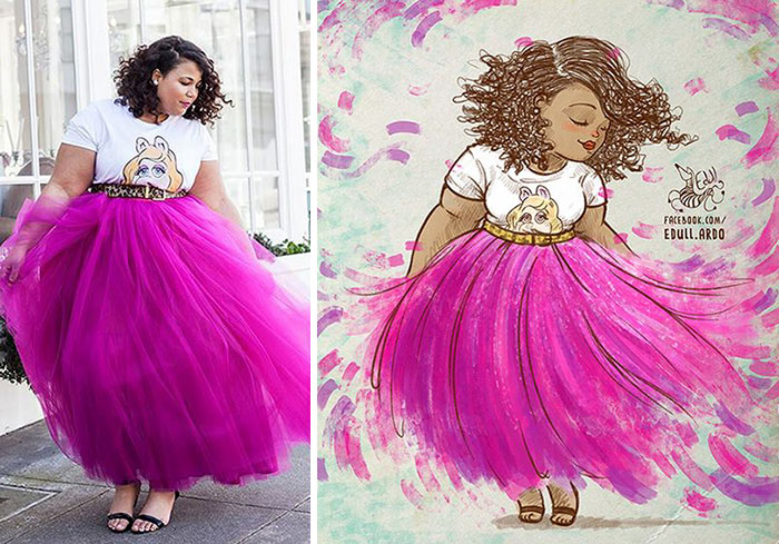 This Artist Breaking The Stereotypes Turns Pictures Of Plus Sized Women Into Art