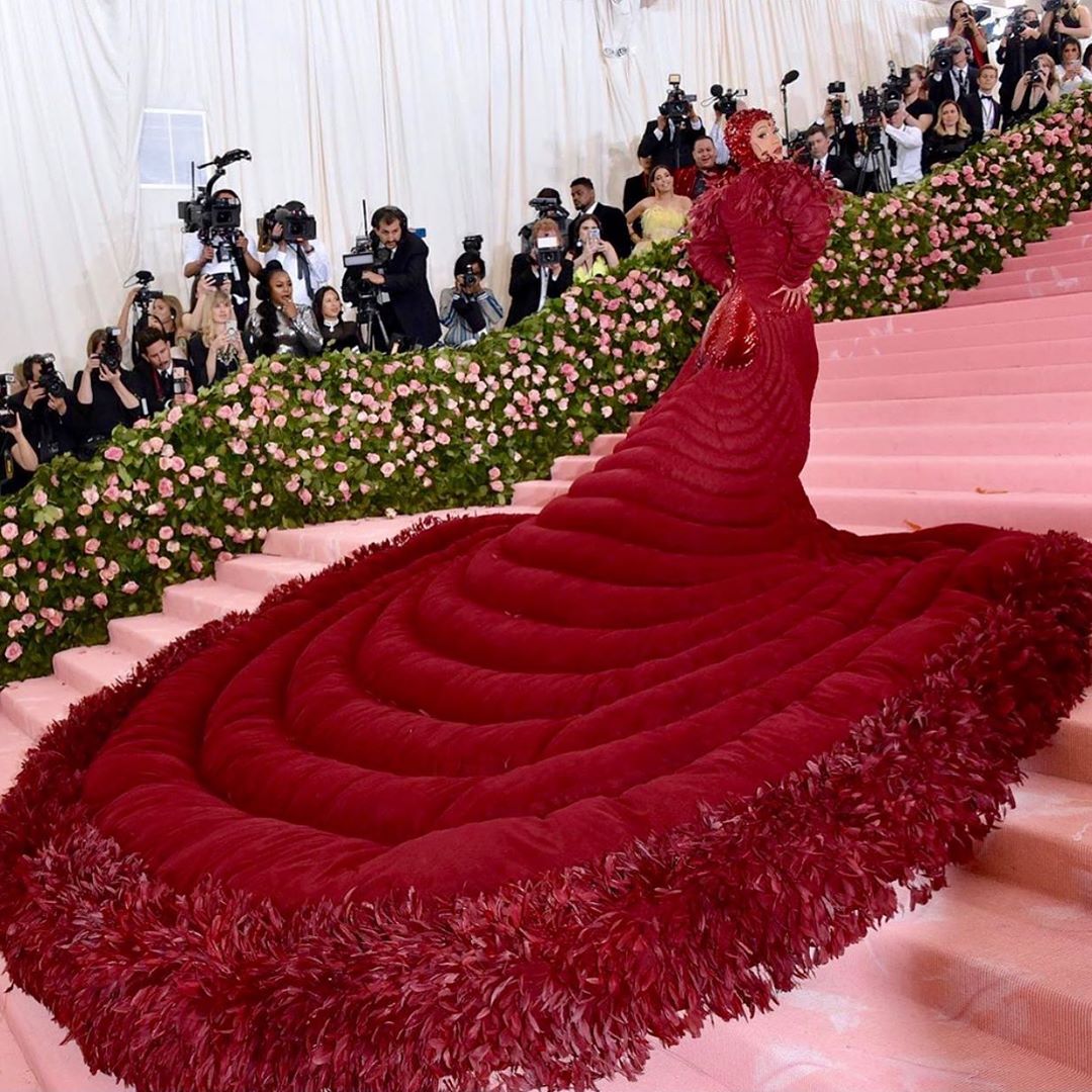 Cardi B's 'Menstruation' Gown Steals The Show At The Met Gala 2019