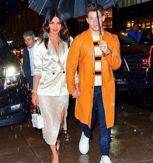 Priyanka Chopra Looked Stunning In White Satin Blazer During Jonas Brothers Performance