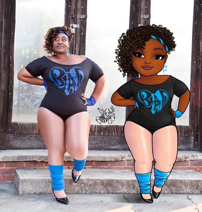 This Artist Breaking The Stereotypes Turns Pictures Of Plus Sized Women Into Art