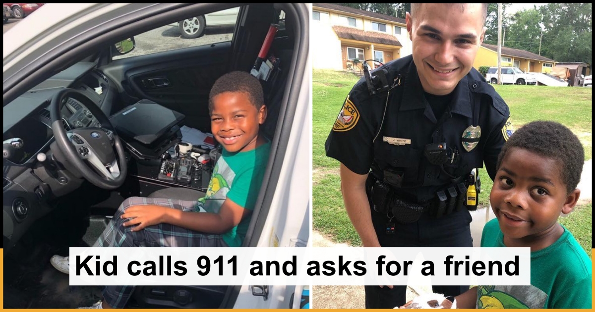 6YearOld Lonely Boy Dials 911 Asking For A Friend, Cop Shows Up At