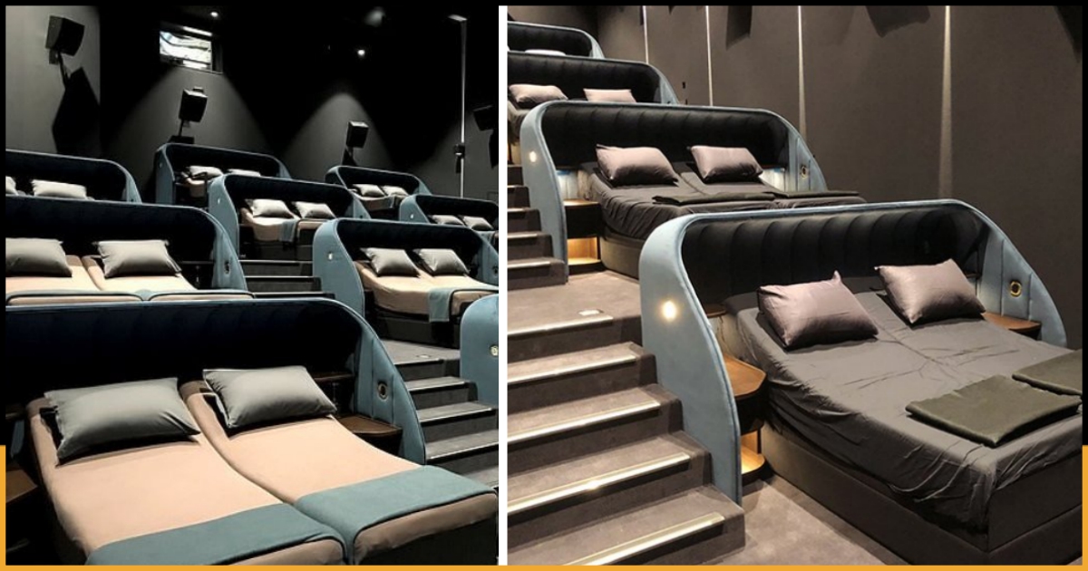 This New Bedroom Cinema In Switzerland With Double Beds Is Treat For The  Movie Lovers
