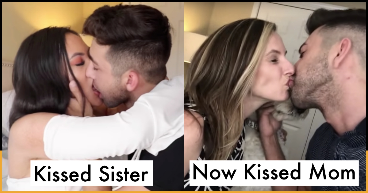 Kissing Prank was FAKE A YouTuber firstly kissed his Sister kiss His Sister | ...