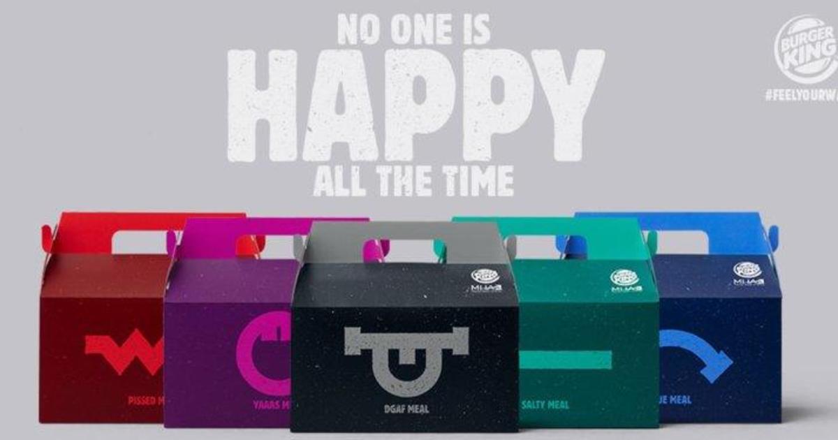 Burger King Launches Unhappy Meals To Raise Awareness For Mental Health