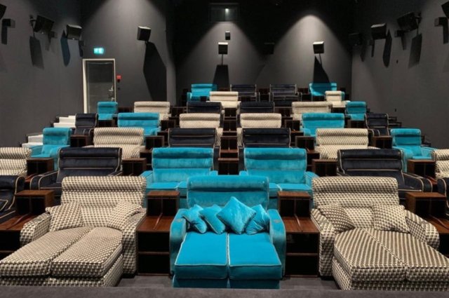 This New Bedroom Cinema In Switzerland With Double Beds Is Just Amazing