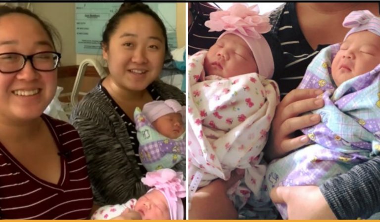 Identical Twins Welcome Their Rainbow Babies Together After Their Miscarriages