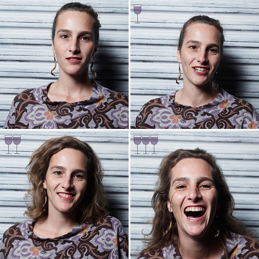 Photographer capture How People look different after wine