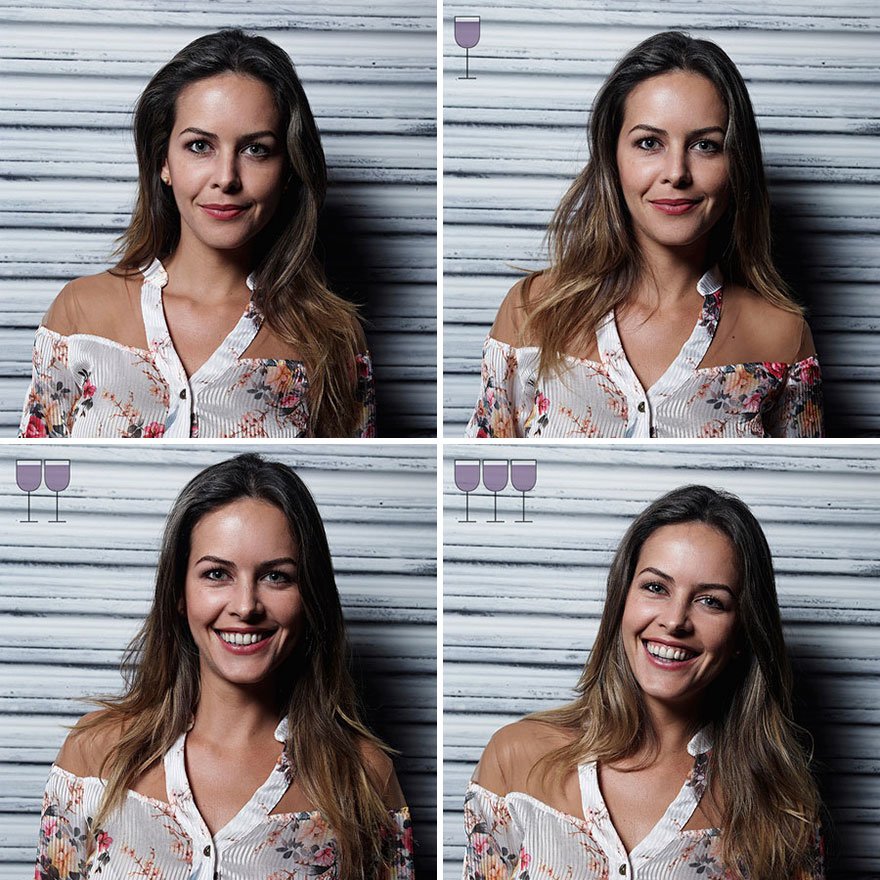 Photographer capture How People look different after wine