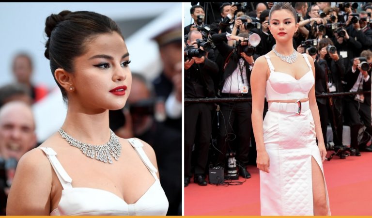 Selena Gomez Made Her Debut At The Cannes 2019 Red Carpet In Stunning Satin Attire