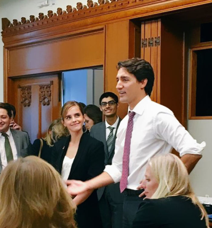 Celebrities Caught On Camera While Thirsting Over Canadian PM Justin Trudeau