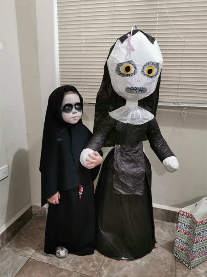 This 3-Year-Old Girl Pick Up 'The Nun' As Her Birthday Theme