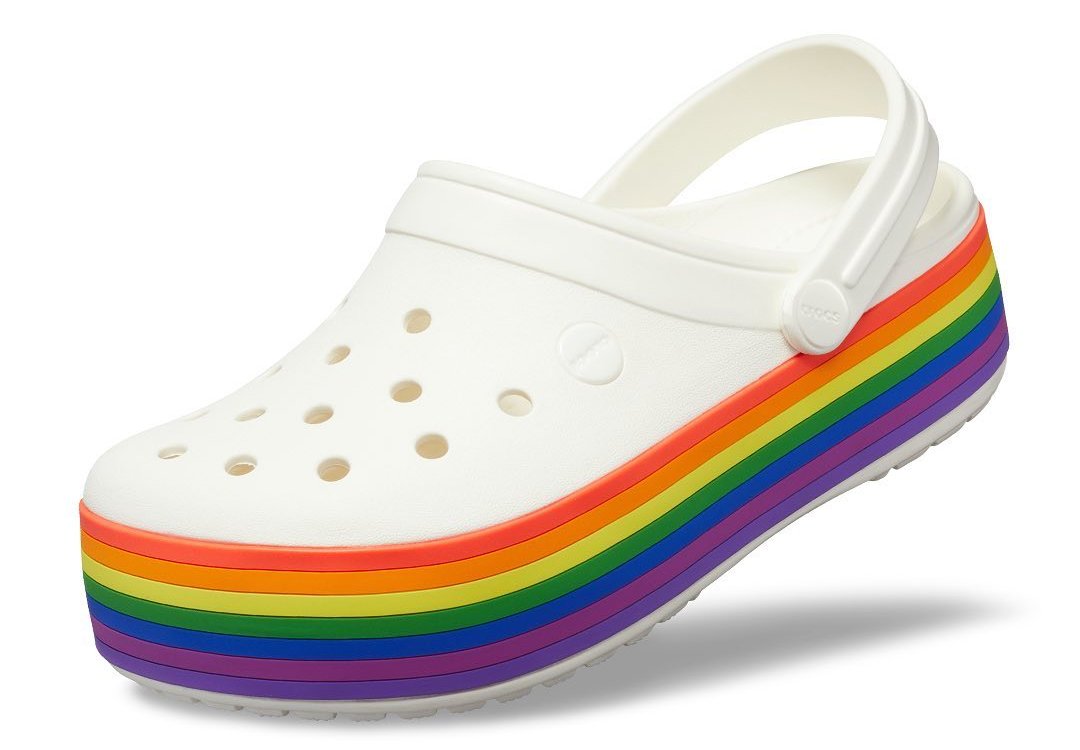 crocs with socks attached