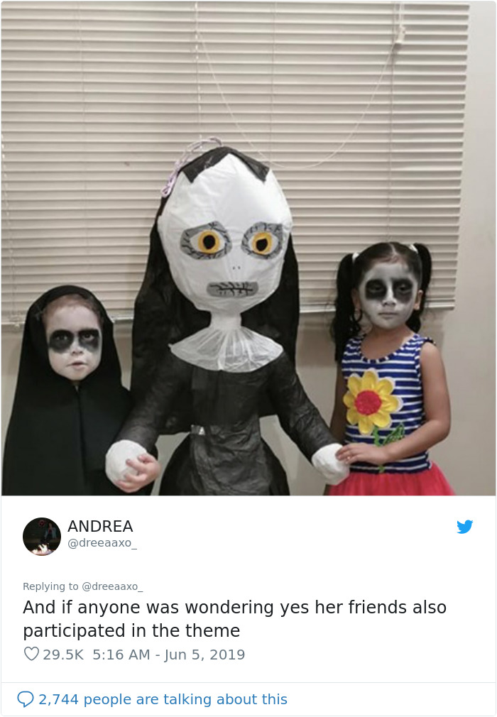 This 3-Year-Old Girl Pick Up 'The Nun' As The Theme For Her Birthday Party