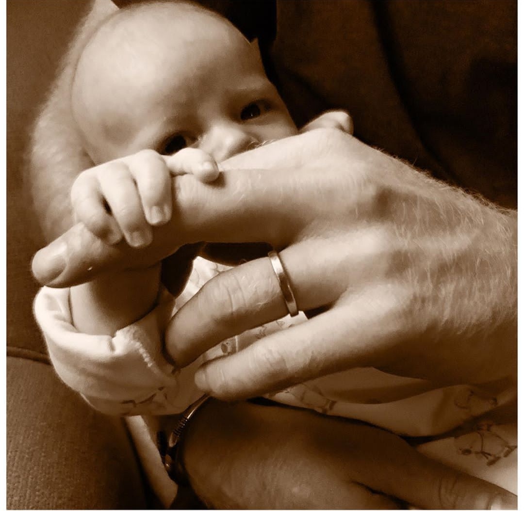 Prince Harry Shares An Adorable Picture Holding Baby Archie's Hand On Father's Day