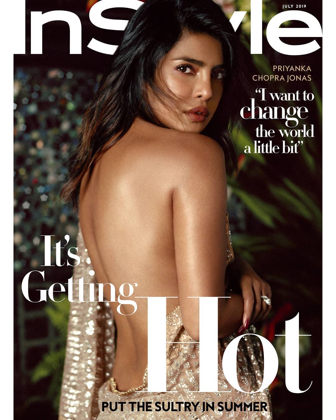 Priyanka Chopra Sizzles In Backless Saree In The New Magazine Cover Shoot