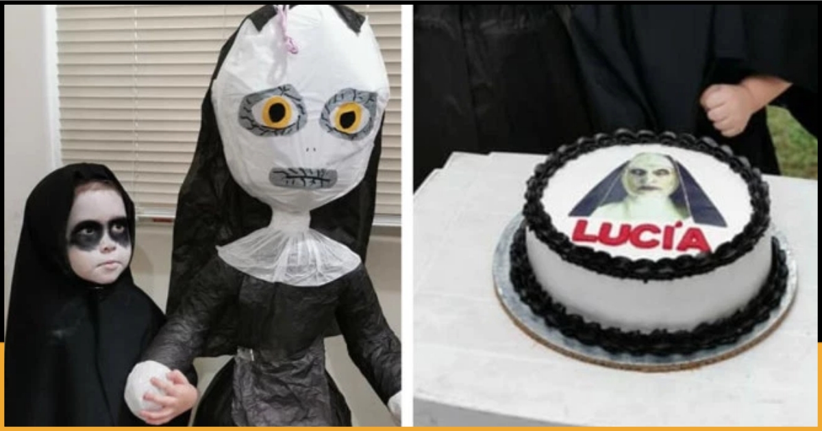This 3YearOld Girl Pick Up 'The Nun' As The Theme For Her Birthday Party