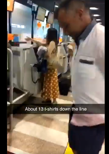 Man Wears 15 Shirts To Avoid Excess Baggage Charges