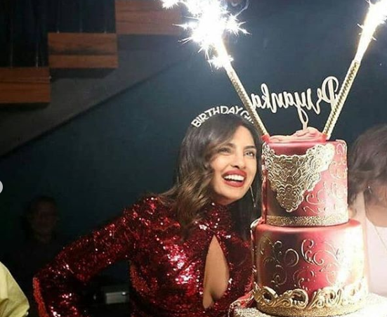 The Fancy 5 Storey Birthday Cake For Stunning Priyanka Chopra As She Turns 37