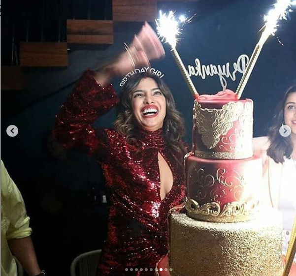 The Fancy 5 Storey Birthday Cake For Stunning Priyanka Chopra As She Turns 37