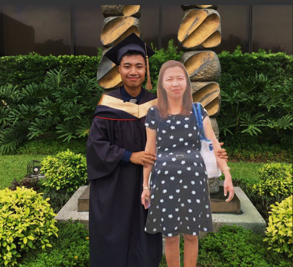 Student Brings Cut Out Of Mother To Graduation Ceremony, Goes Viral On Twitter