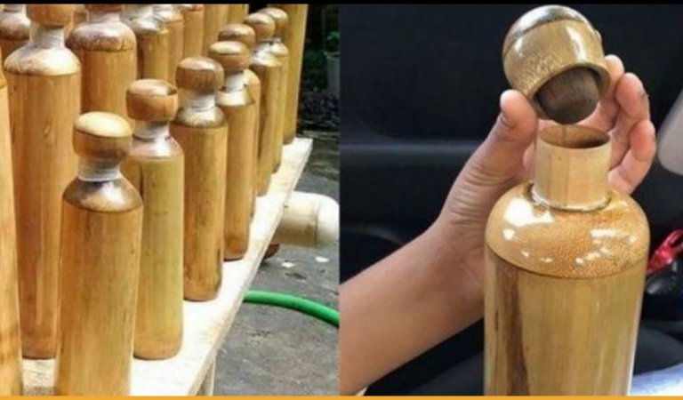 Bamboo Water Bottles Made By An Indian Student As An Alternate For Plastic Is Brilliant