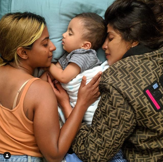  Priyanka Chopra with a Kid 