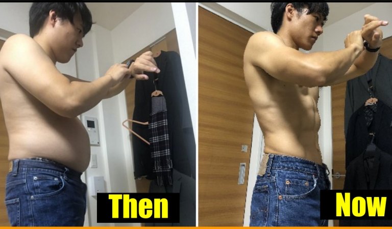 Man Makes Amazing Transformation, Gets 8 Pack Abs By 4 Minutes Of Workout Daily