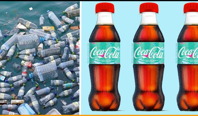 Coca-Cola Making Green Bottles From Plastic Waste Of Oceans