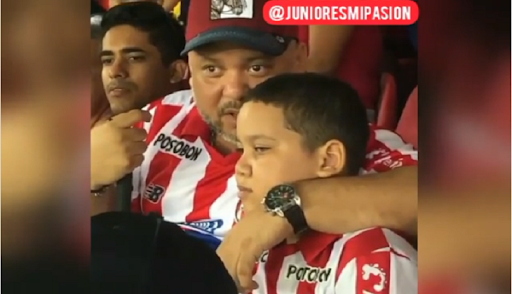 Dad Lovingly Explains Entire Football Match To His Blind Son At The Stadium, Goes Viral