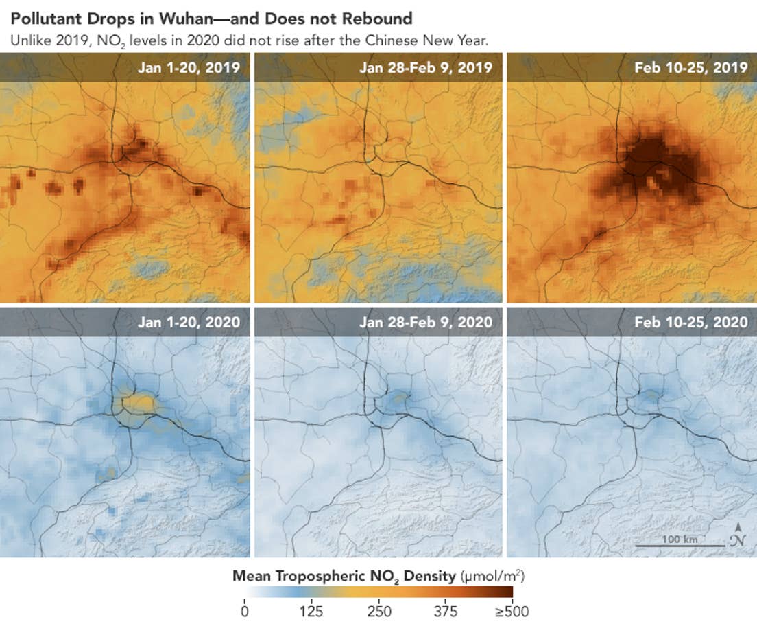 Satellite Images By NASA Shows Pollution Drops in China As Coronavirus Made Factories Shut